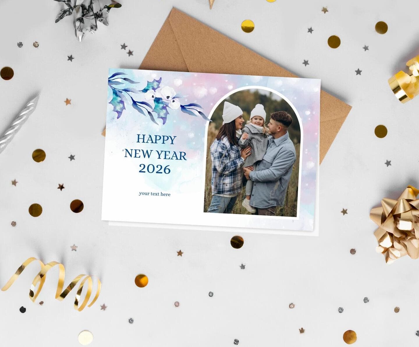 Winter Watercolor Card