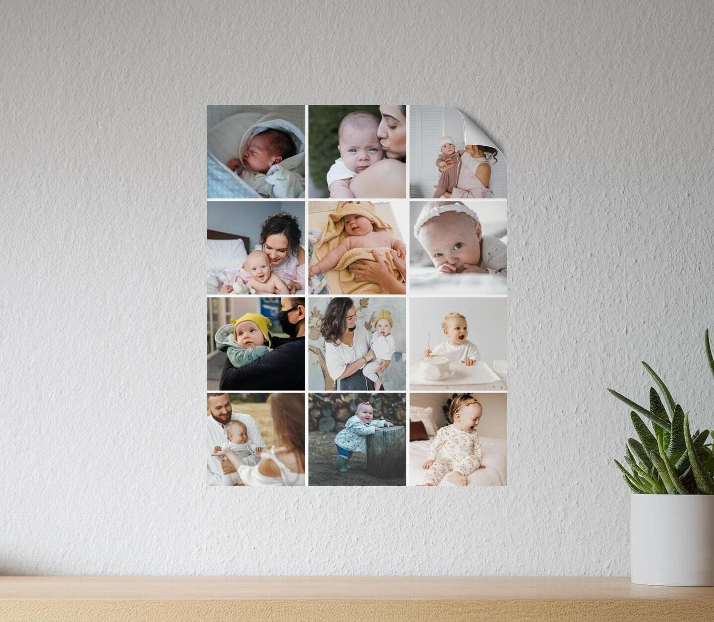 Collage Twelve Photos Poster