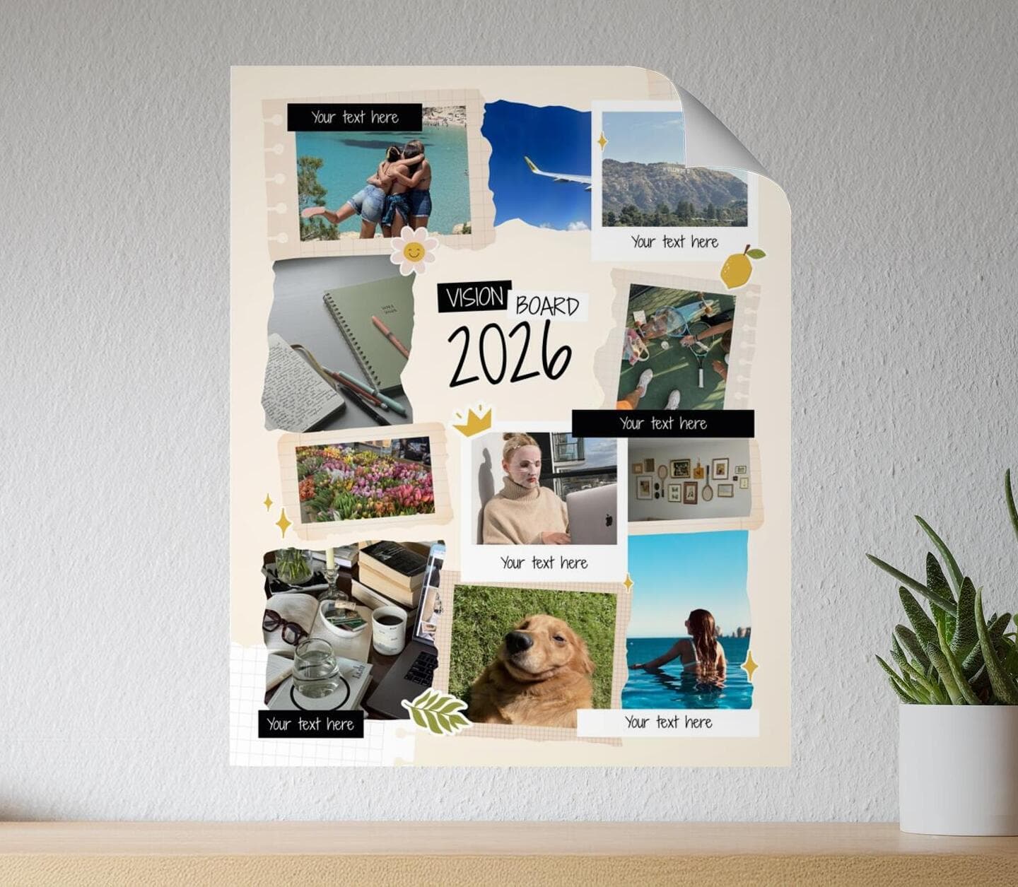 Vision Board Scrapbooking Poster
