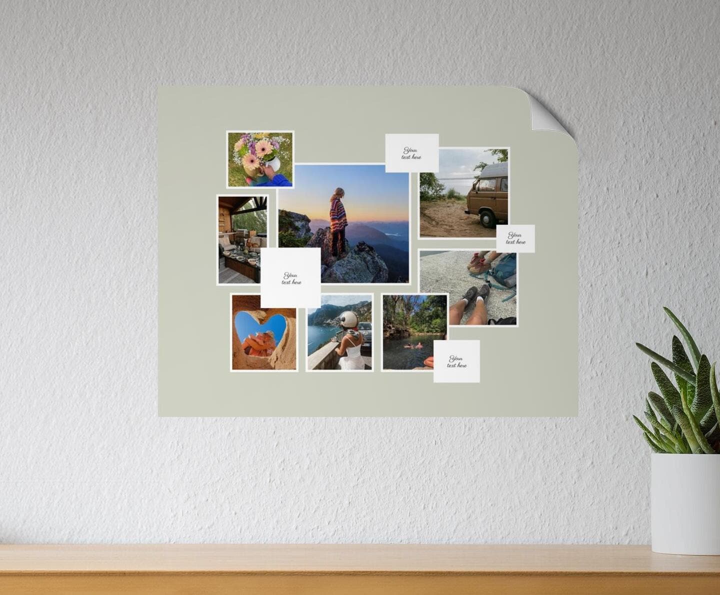 Vision Board Classic Landscape Green Poster