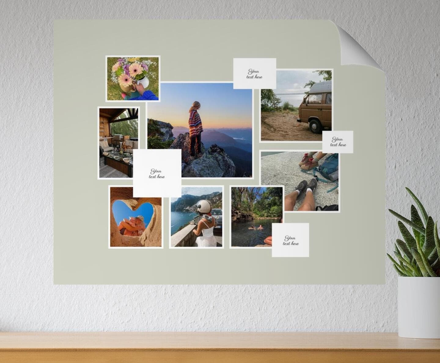 Vision Board Classic Landscape Green Poster