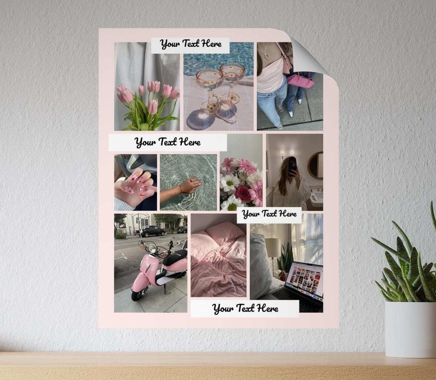 Vision Board Girly Poster