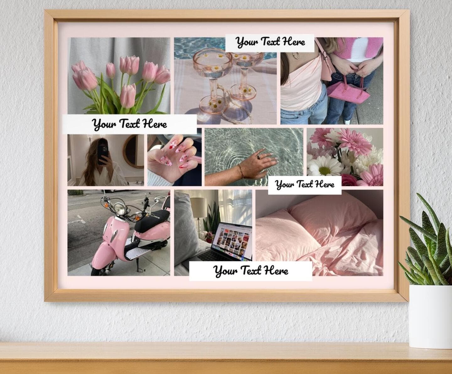 Vision Board Girly Landscape Poster