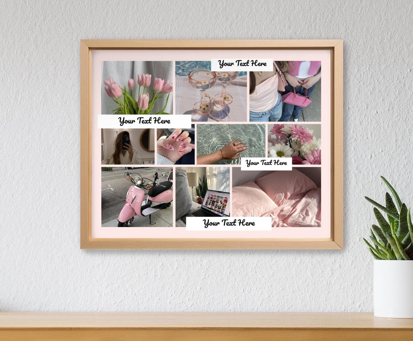 Vision Board Girly Landscape Poster