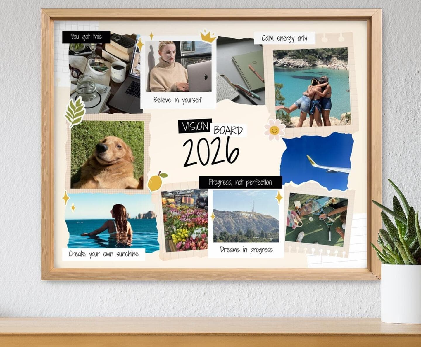 Vision Board Scrapbooking Landscape Poster