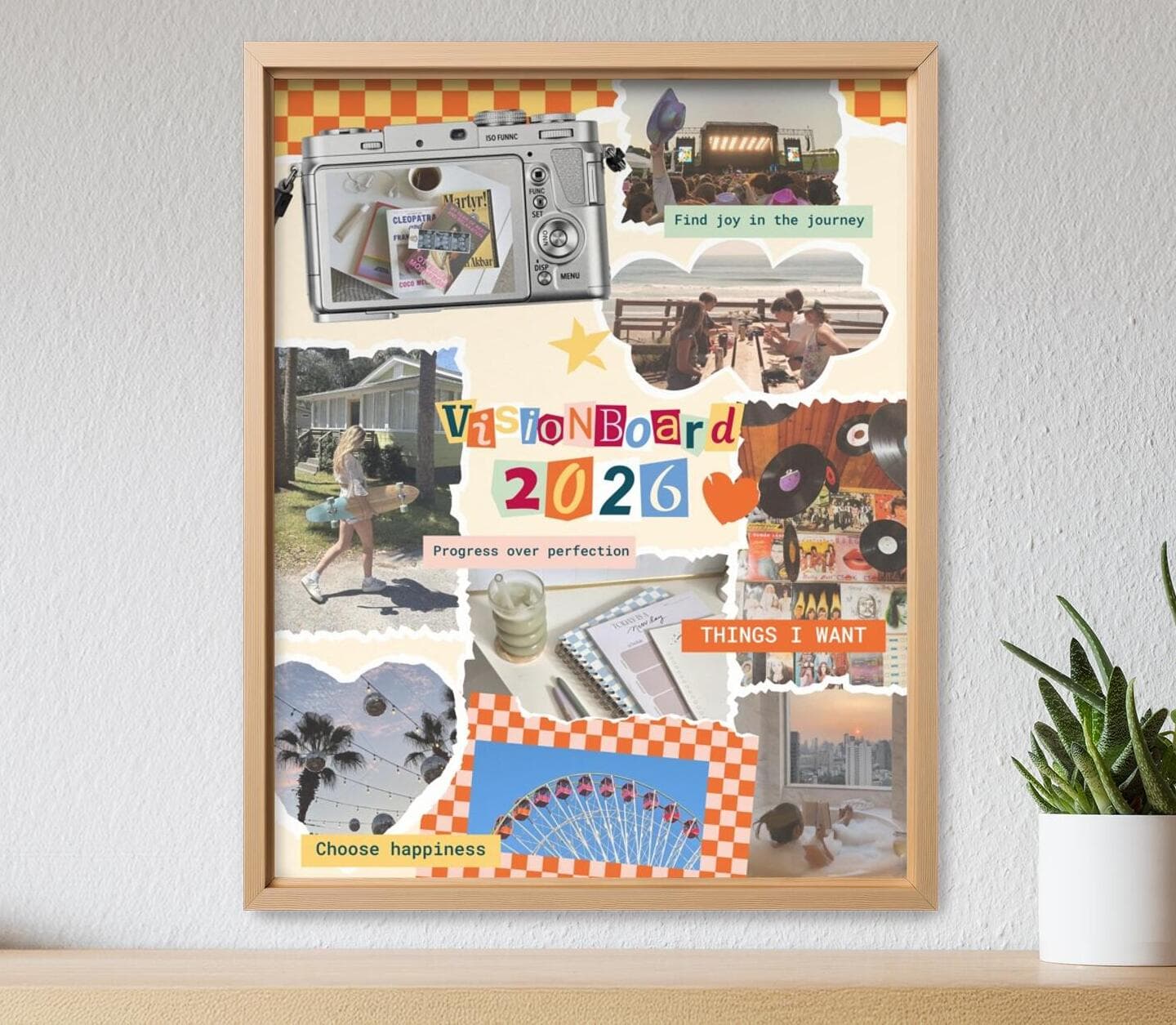Vision Board Retro Poster