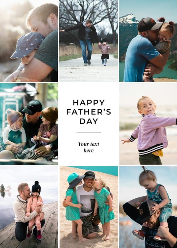 Simple Multiphoto Dad Card
