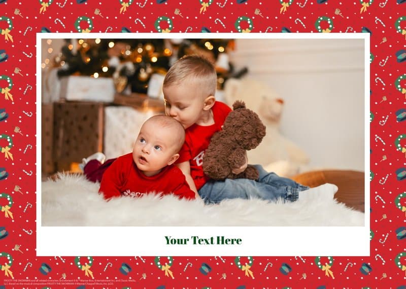 Frosty The Snowman™ Christmas Pattern Card