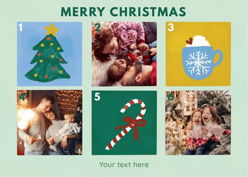 Christmas postcards Card