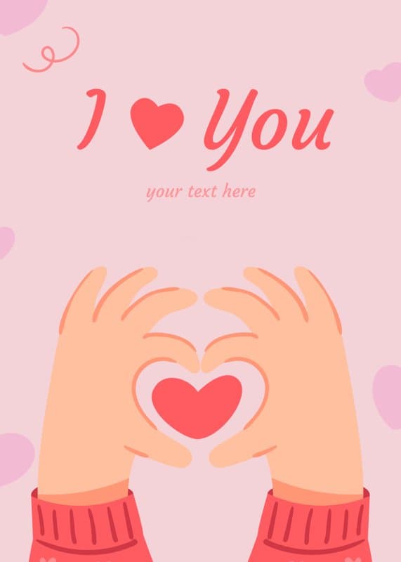 I Heart You Card