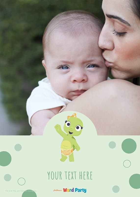 Baby Milestone Card Green