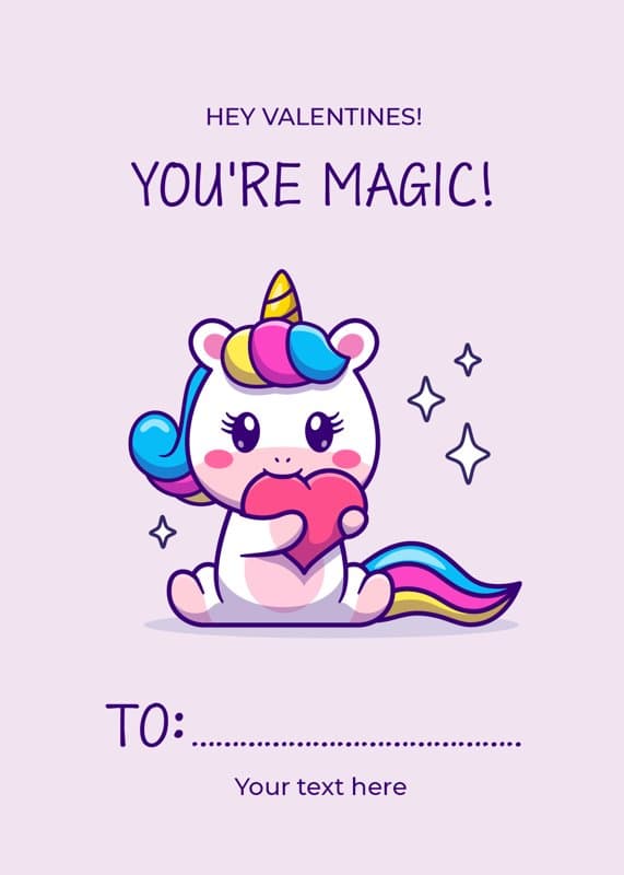 Cute Unicorn Card