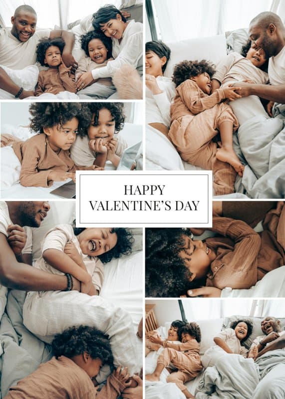 Valentines collage Card