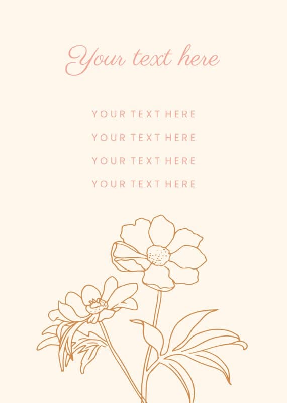 Beige and Pink Toast Card