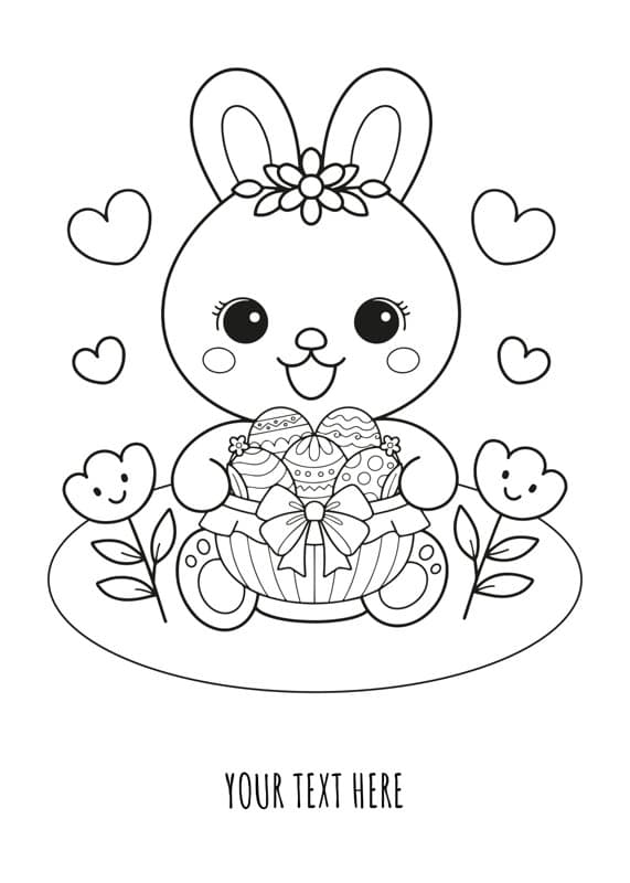 Love Easter Coloring Card
