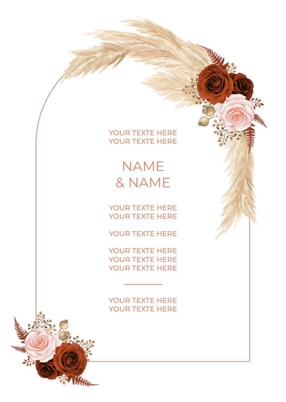 Boho Chic Invitation Card