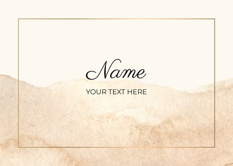 Lettering Watercolor Bridesmaid Card