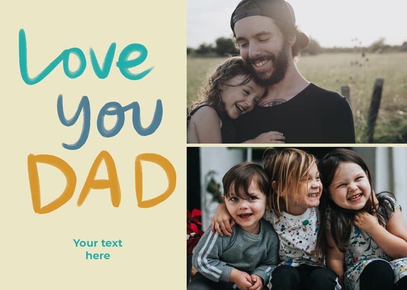 We Love You Dad Card