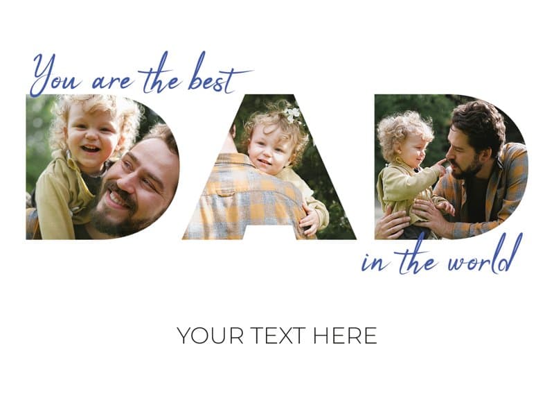 Big Letters Dad Card