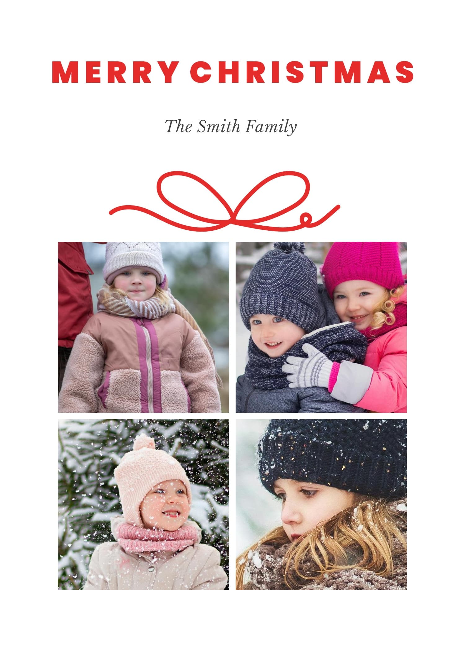 Multiphoto Christmas Gift Card