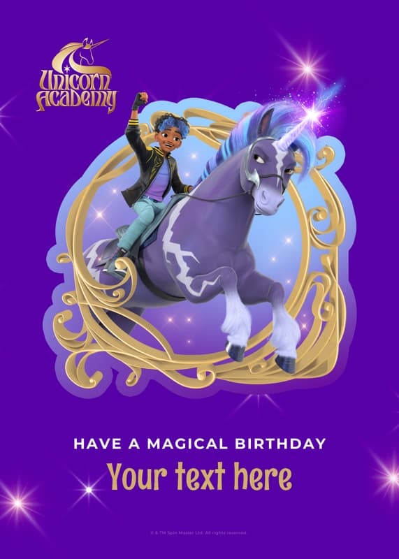 Unicorn Academy⢠Magical Birthday Rory And Storm Card
