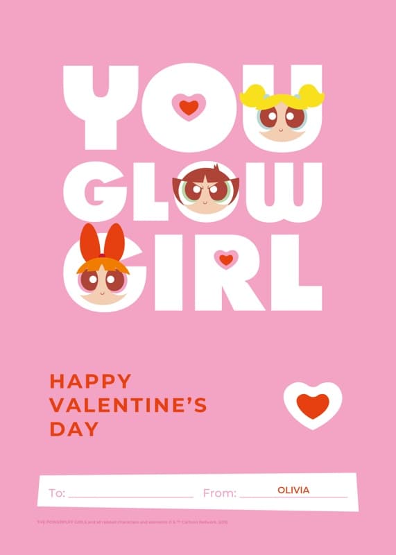 The Powerpuff Girls⢠You Glow Girl Card