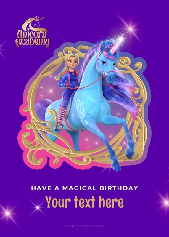 Unicorn Academy⢠Magical Birthday Isabel And River Card