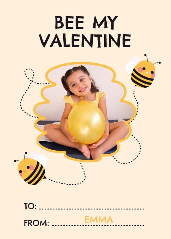Bee My Valentine Card