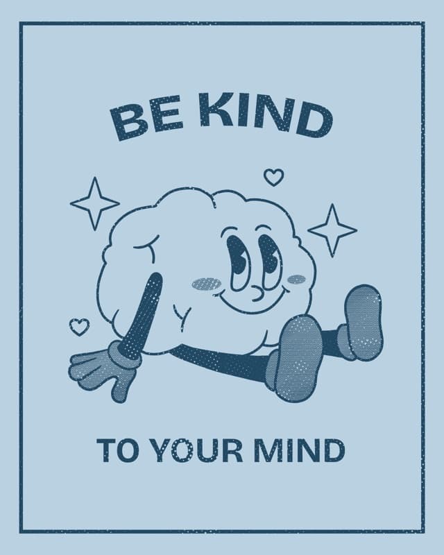 Full Blue Retro Cartoon Poster Poster