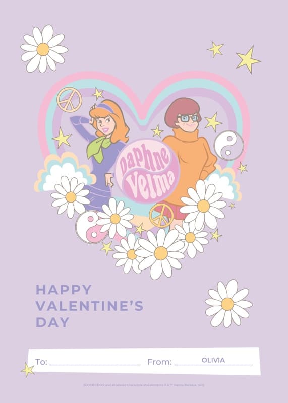 Scooby Doo⢠Rainbow Heart Card