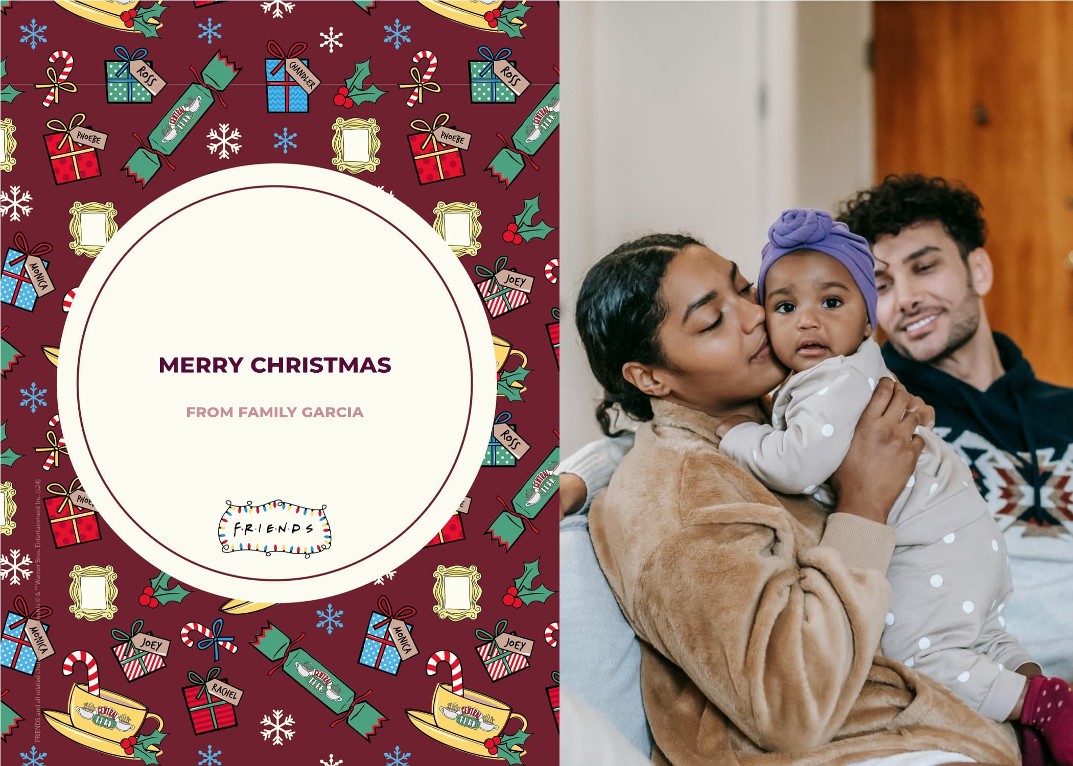 Friends™ Red Gifts Pattern Card