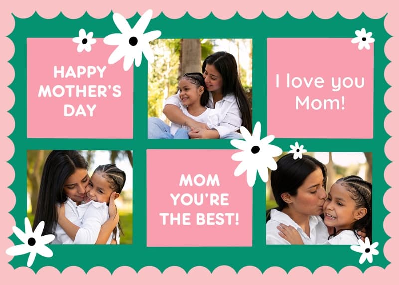 Squares Best Mom Card