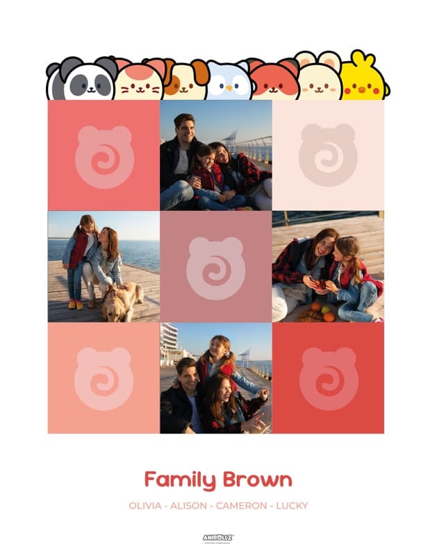 Anirollz® Love Family Poster