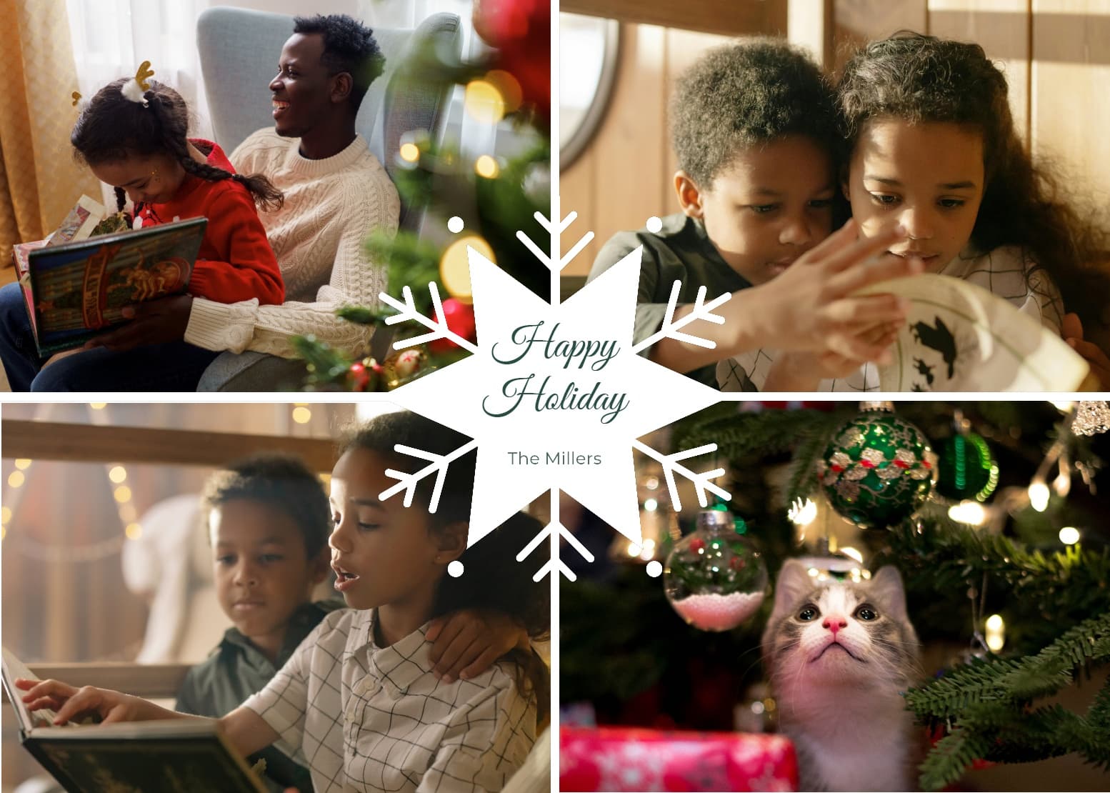 Snowflake Multiphoto Card