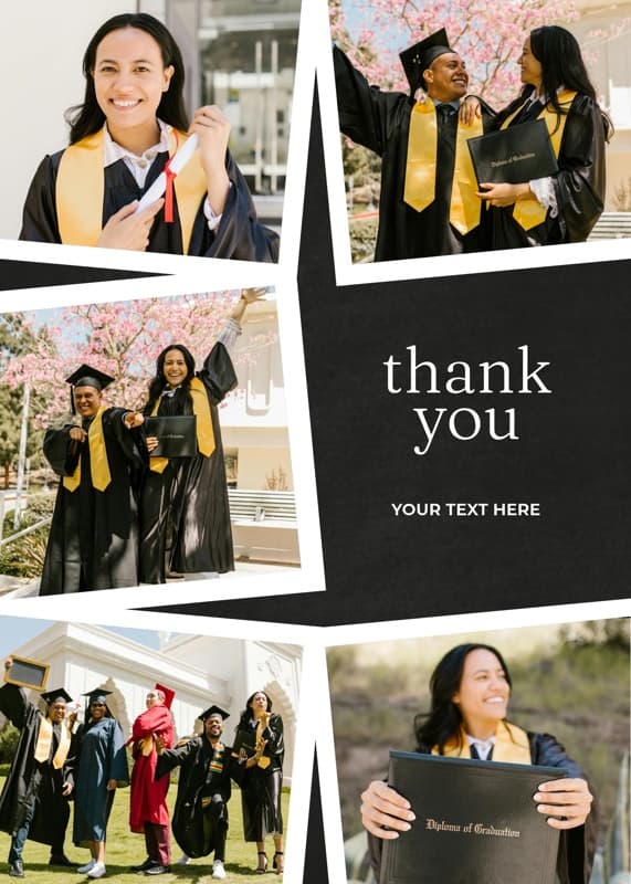 Multi-Frame Thank You Card