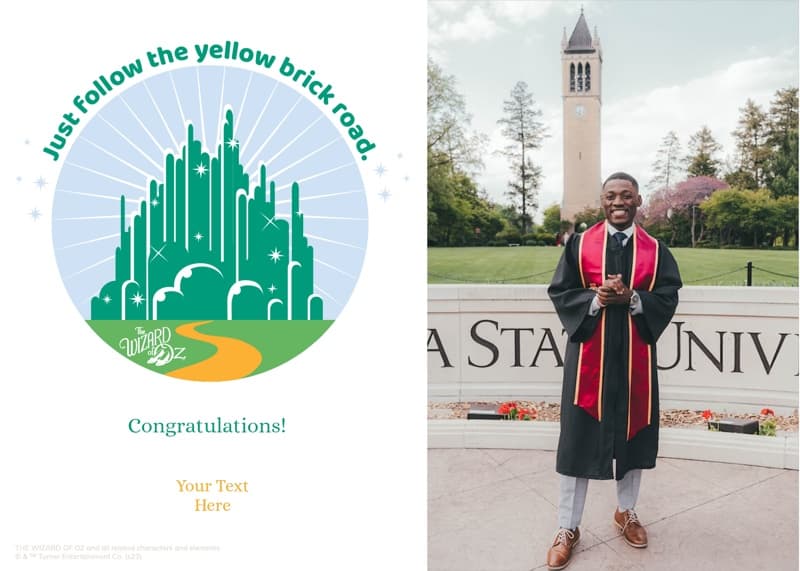 Wizard of Oz⢠Follow The Yellow Bricks Card