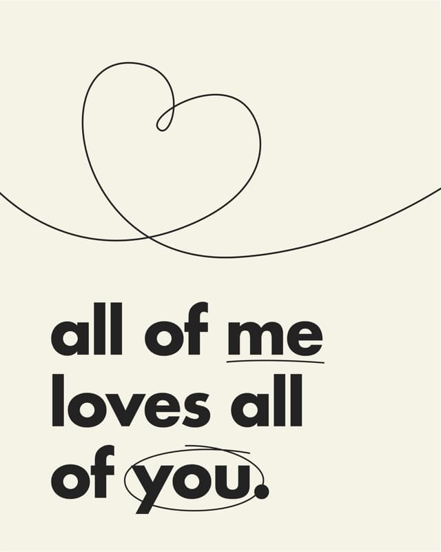 B&W Love Quote 1 Poster