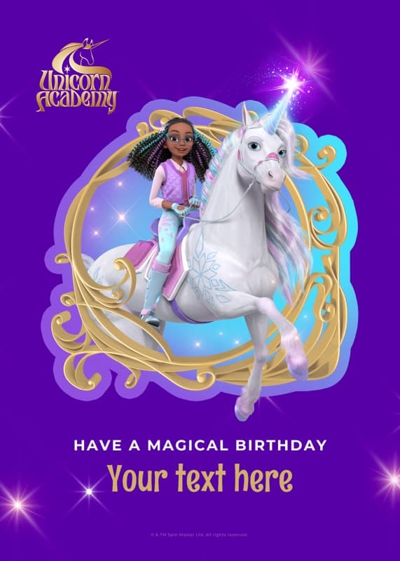 Unicorn Academy⢠Magical Birthday Layla And Glacier Card