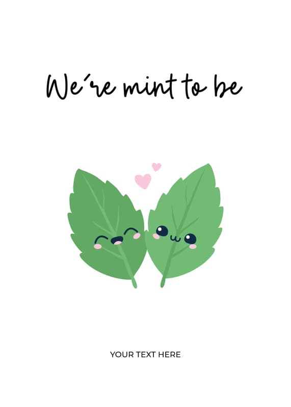 Mint Love Quote Card