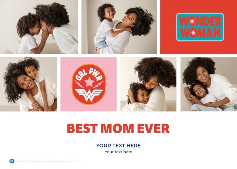 Wonder Woman⢠Best Mom Ever Card