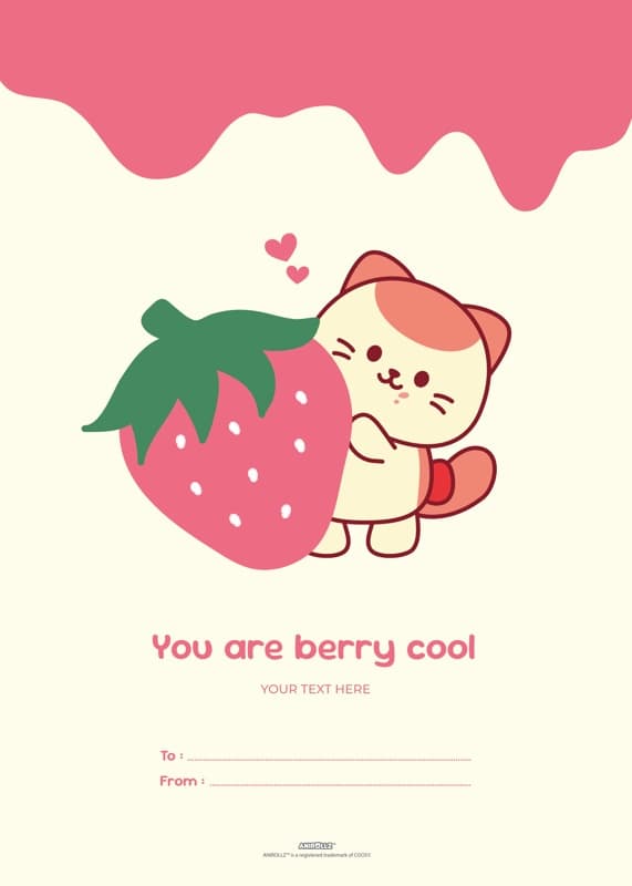 AnirollzĀ® Berry Cool Kids Card