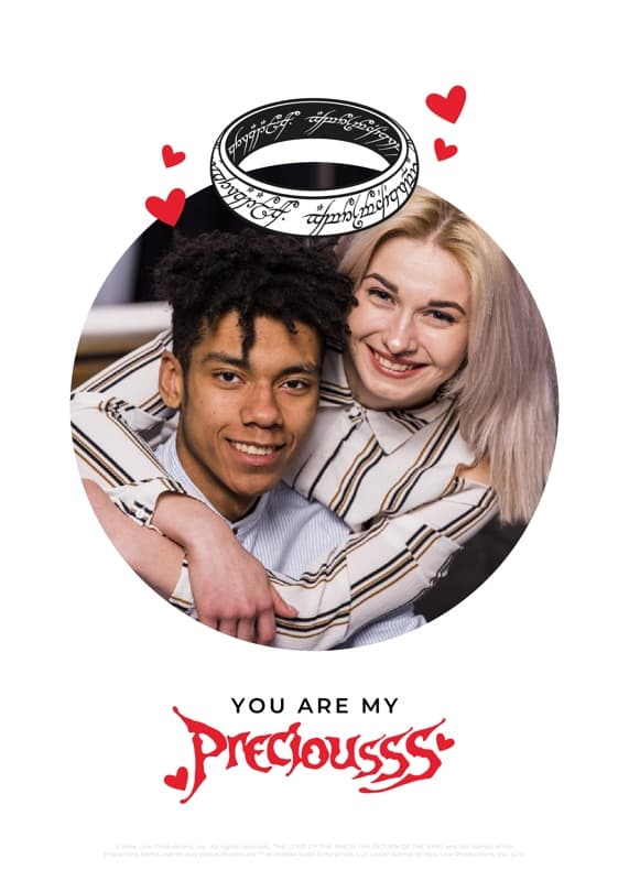 The Lord Of The Rings⢠My Preciousss Photo Black and White Card