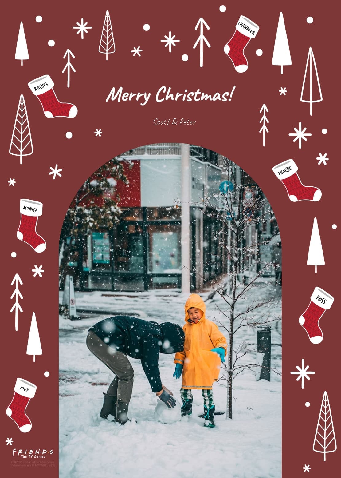 Friends™ Xmas Arch Card