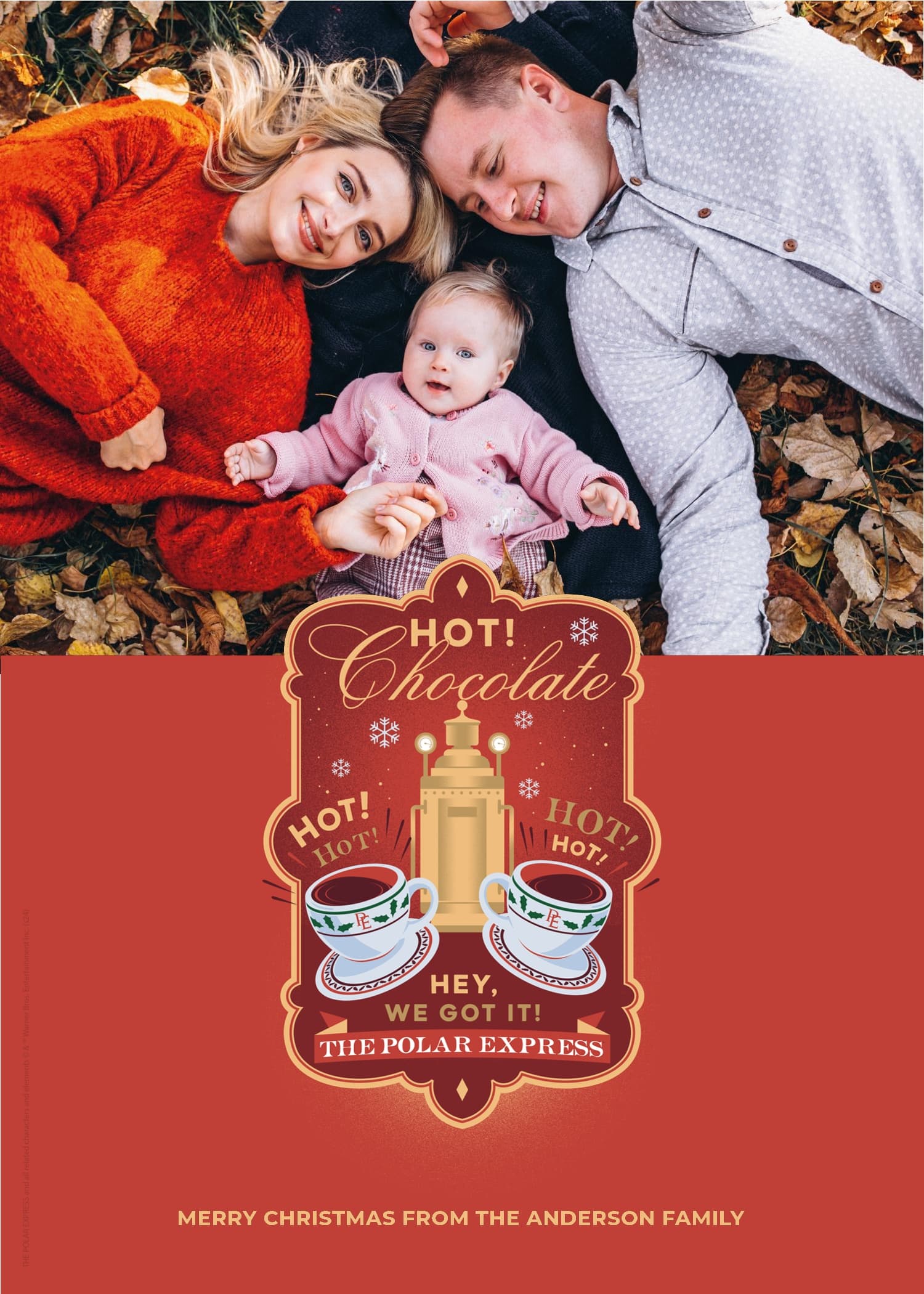 Polar Express™ Red Chocolate Card