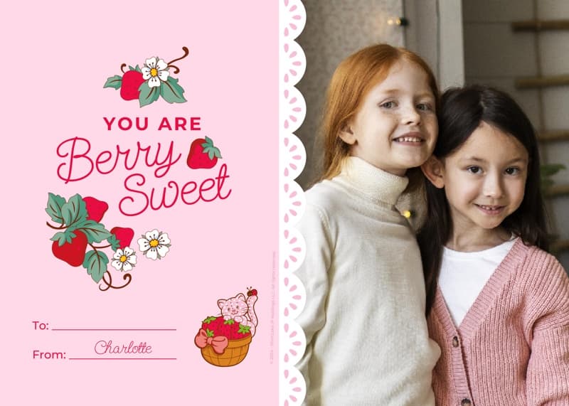 Strawberry Shortcake⢠Berry Sweet Landscape Photo Card