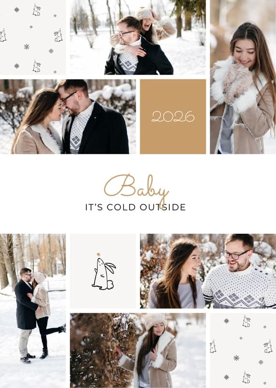 Baby it's cold outside Card