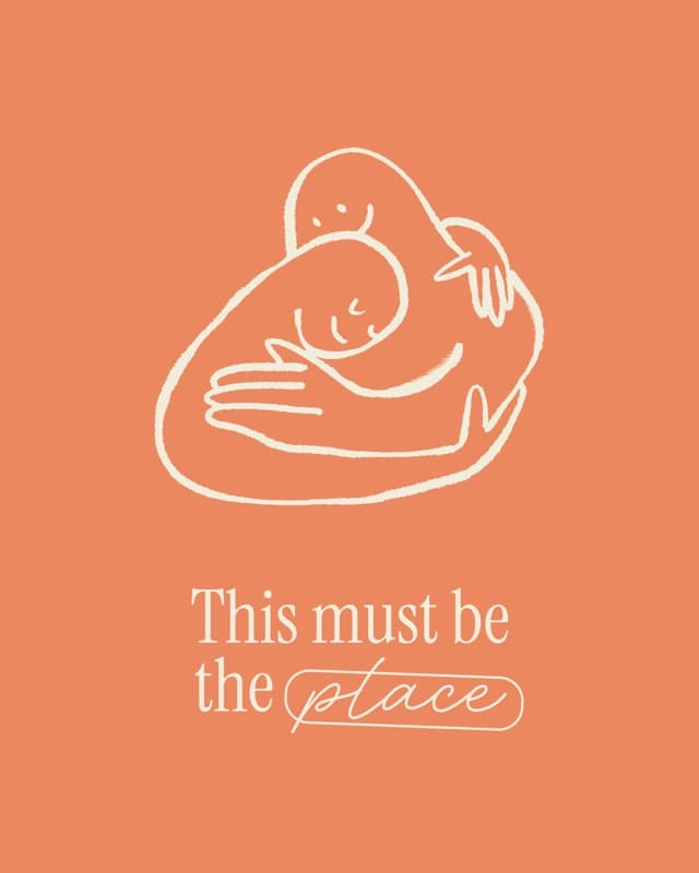 Drawing Style Hug Quote Poster