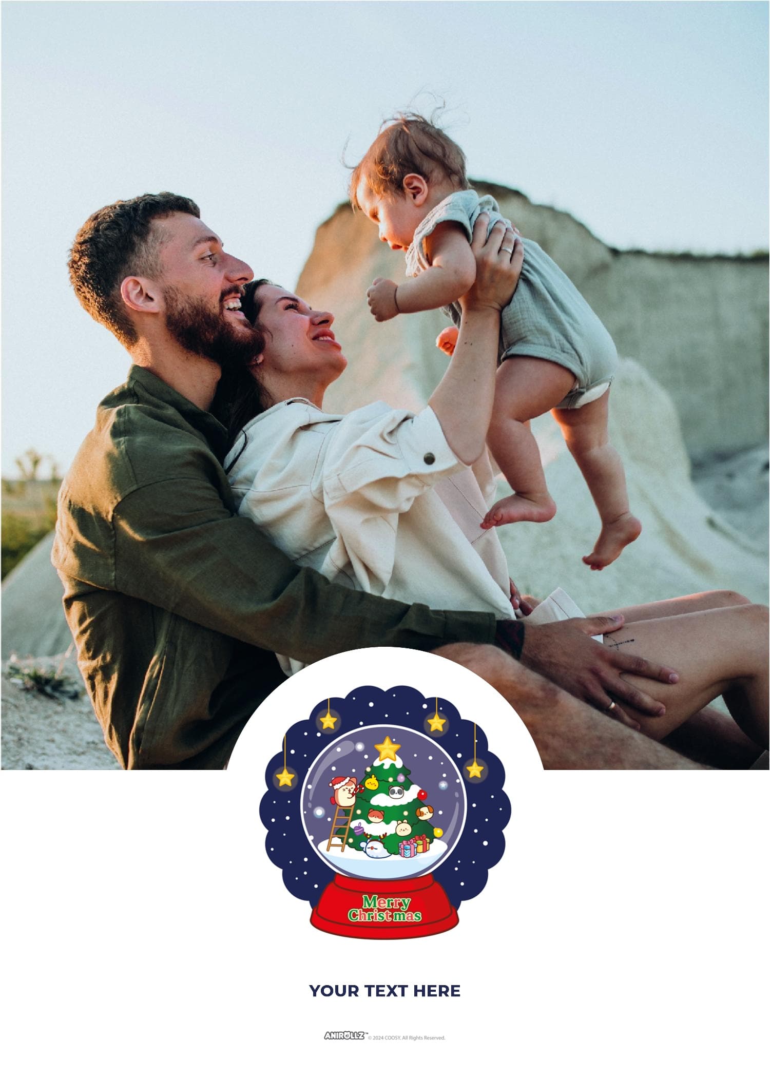 Anirollz® Snow Globe Card