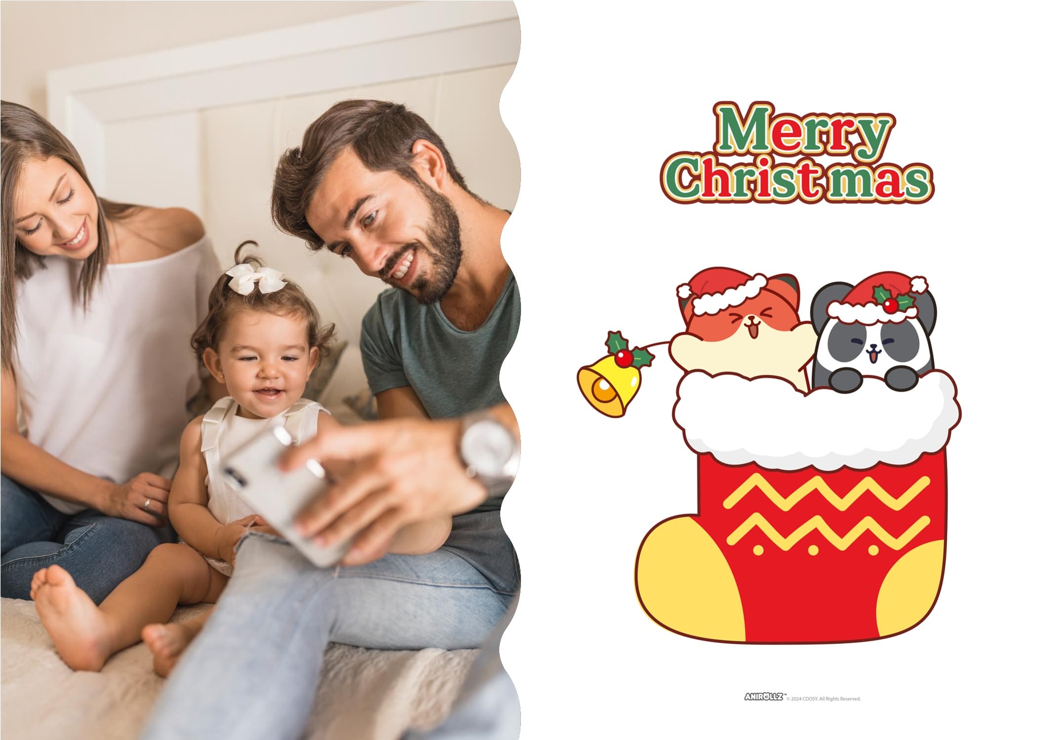 Anirollz® Merry Christmas Card