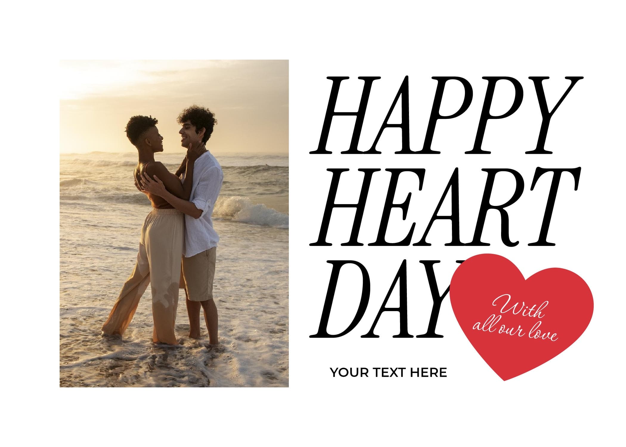 Happy Heart Day Card